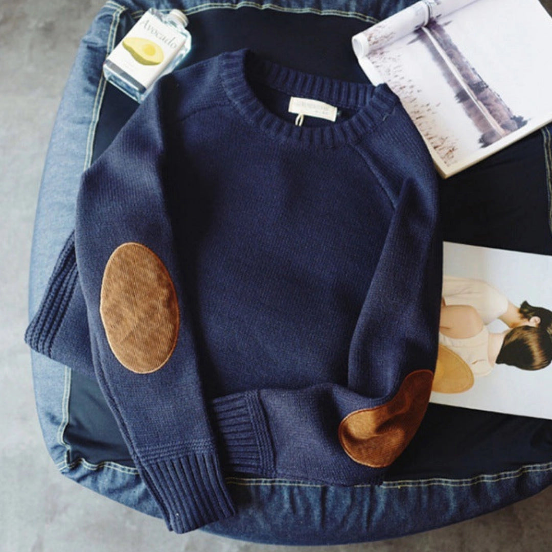 Eldham – Classic Elbow Patch Sweater