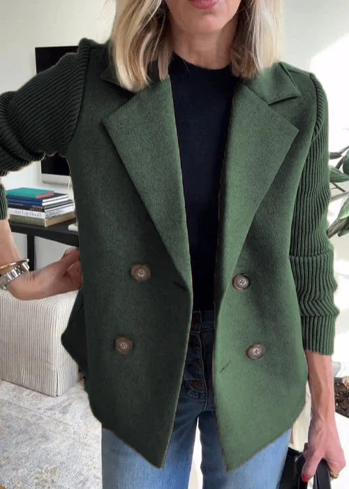 Clara | Chic Double-Breasted Coat for Women – Warm Winter Elegance