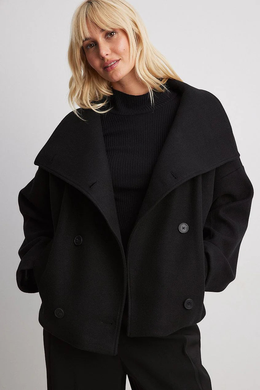 Elise | Luxury Double-Breasted Short Coat