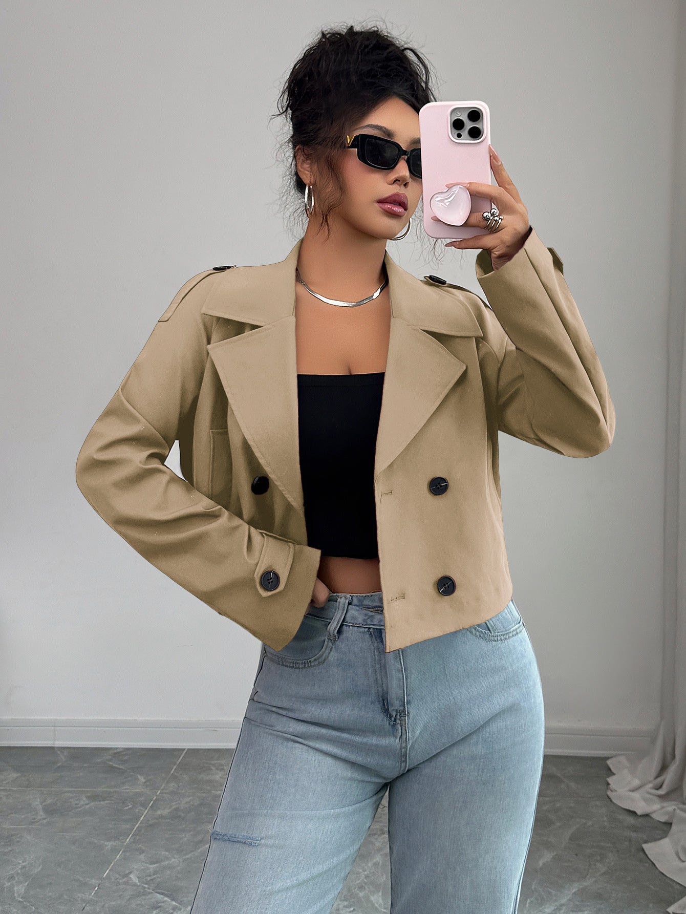 Kelly | Knitted Slim Fit Coat with Buttons