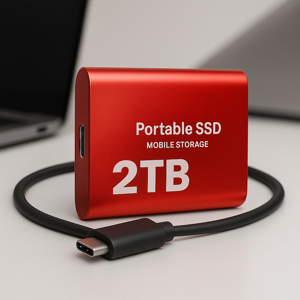 Compact USB SSD - Fast Portable Data Storage Drive