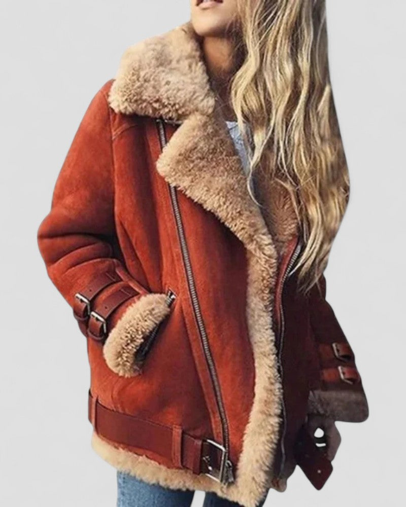 Women’s Winter Faux Leather Jacket