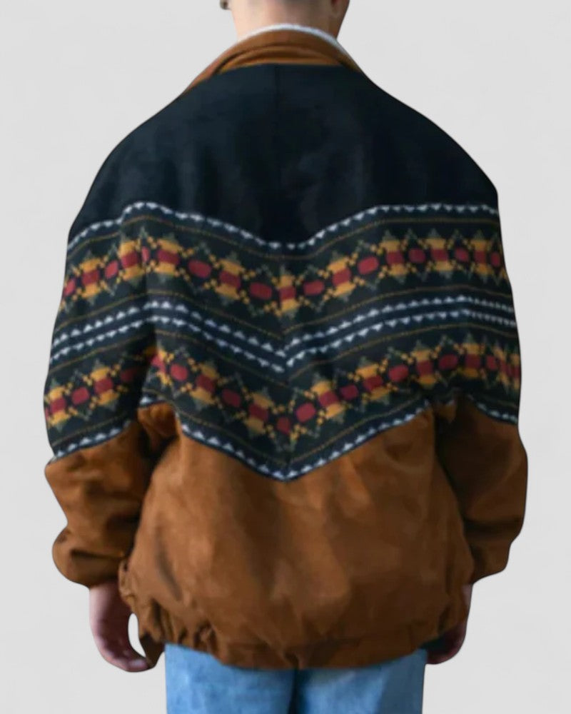 Men’s Patterned Sherpa Jacket