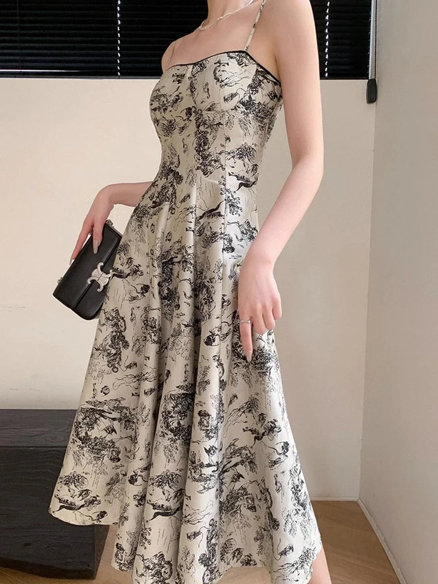 Classic Floral Sundress for Women - BritishElegance