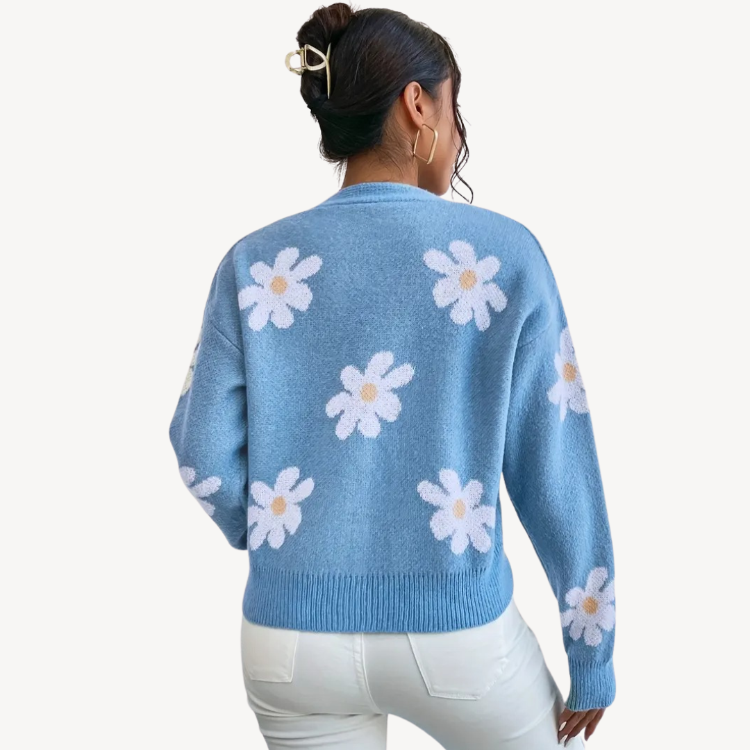 Women’s Floral Knit Cardigan