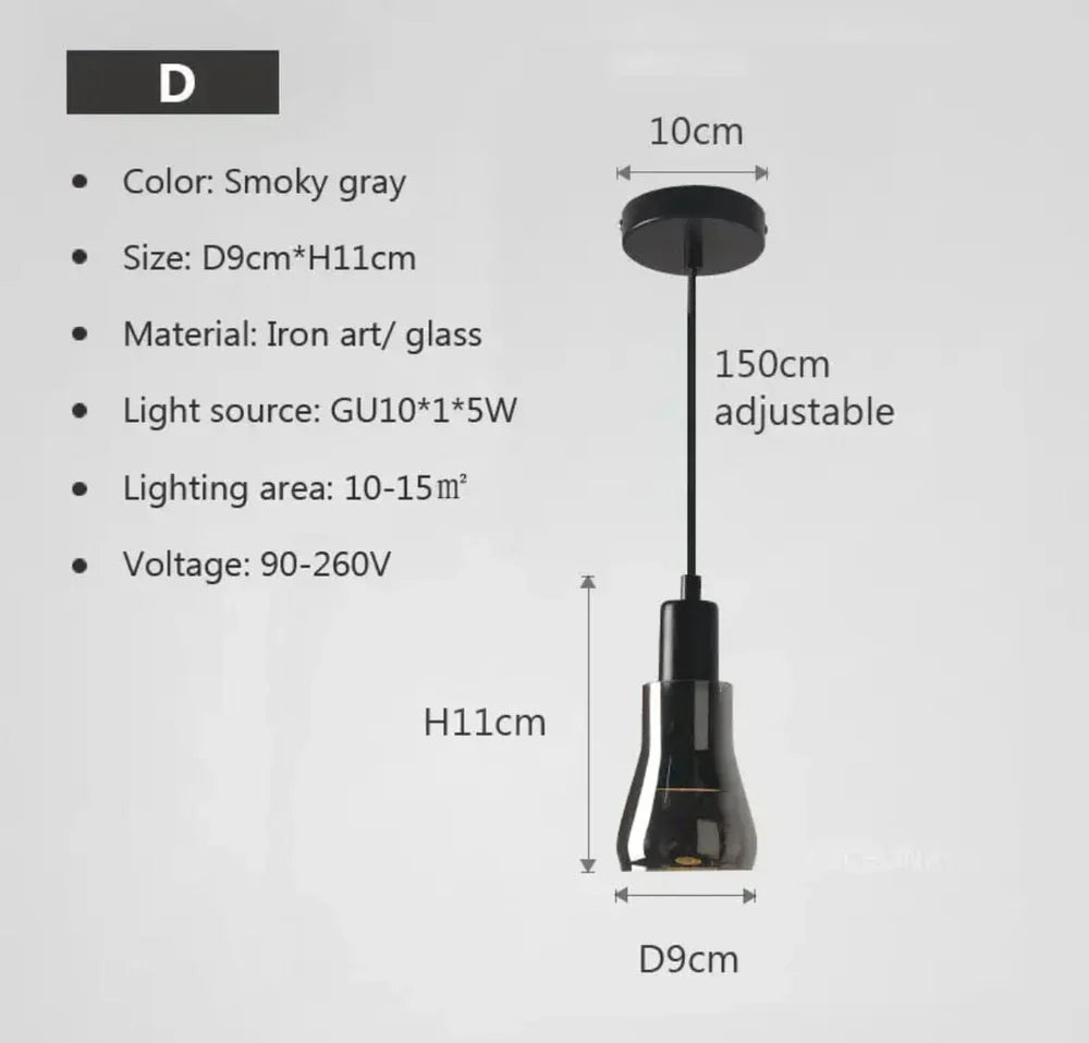 Stylish Glass Hanging Light Fixtures