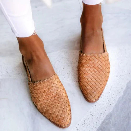 Garcelle Sandals | Vintage Weave Comfort Flat Sandals