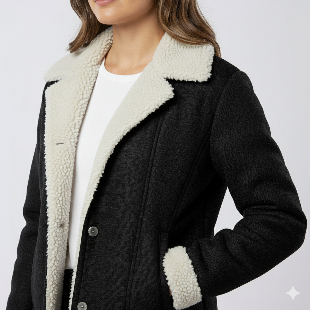 Glaiza | Winter Jacket - Soft-Lined Outerwear with Turn-Down Collar for Women