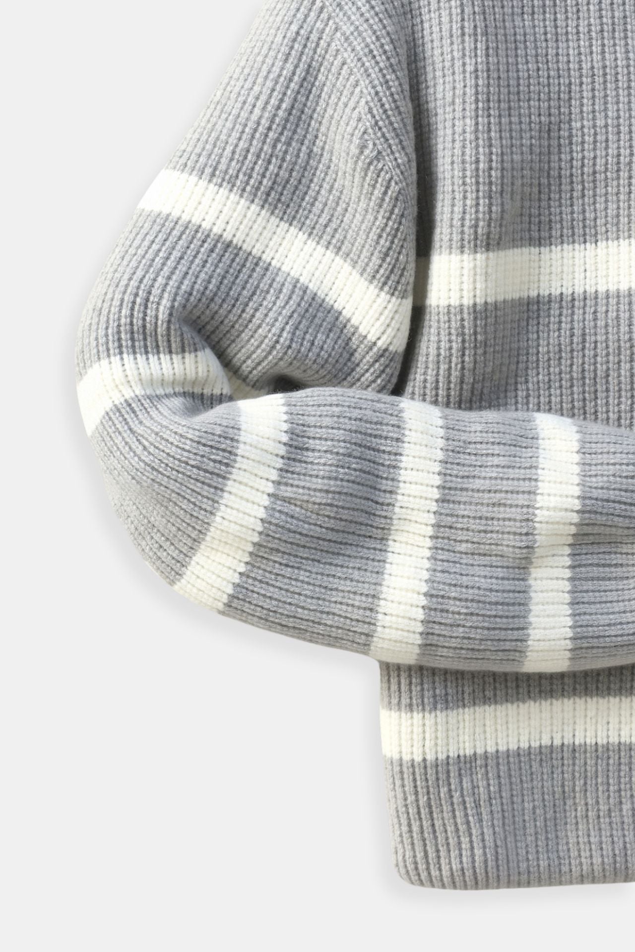 Men’s Striped Half-Zip Sweater