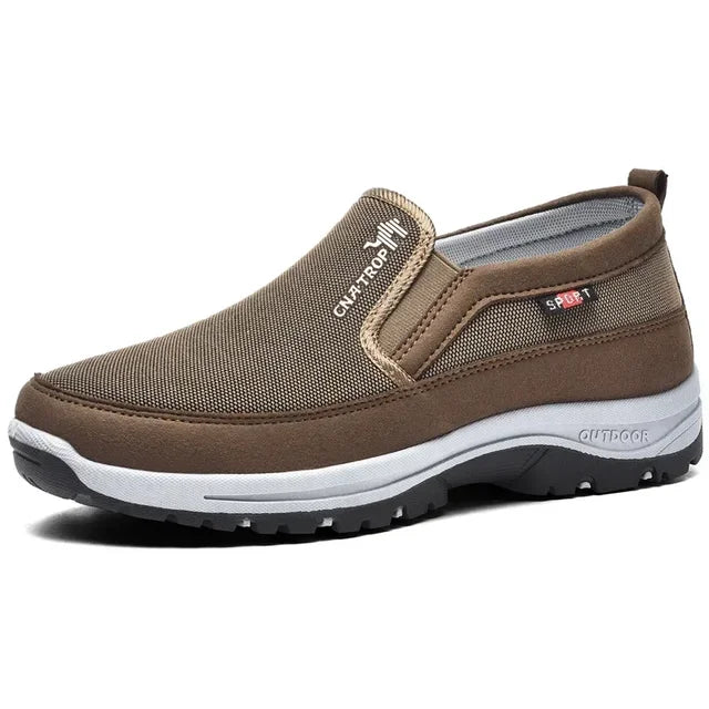 Men's Comfortable Walking Slip-On Shoes - Breathable Lightweight Soles
