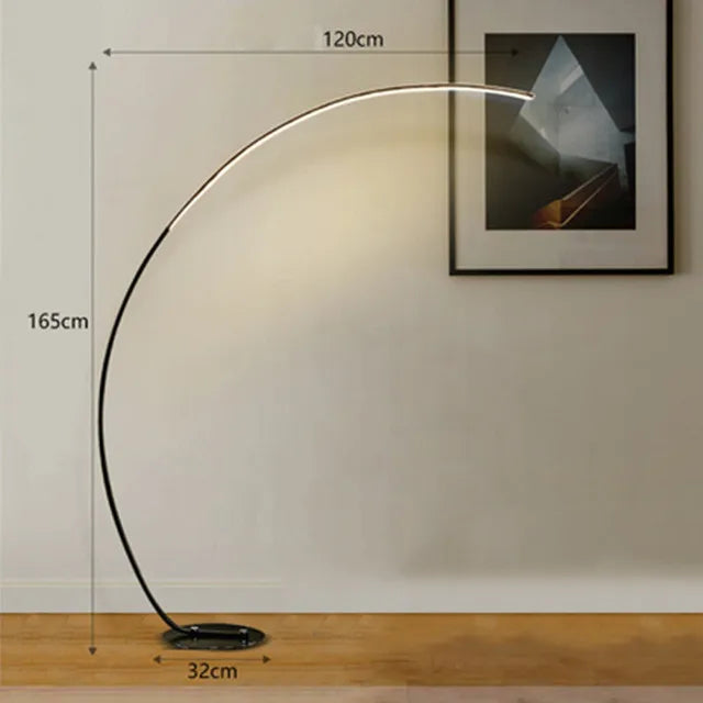 Slim Modern Arc Floor Light