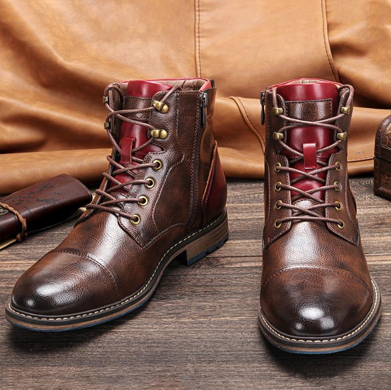 Comfortable Men's Leather Ankle Boots - BritishElegance