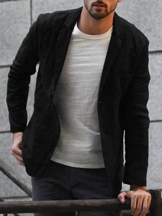Trendy linen jacket for the modern man