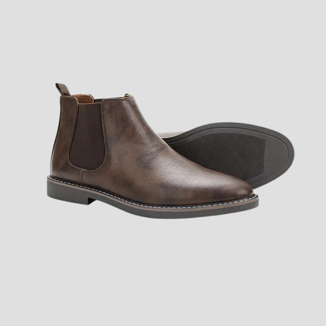 Men’s Smooth Leather Chelsea Ankle Boots
