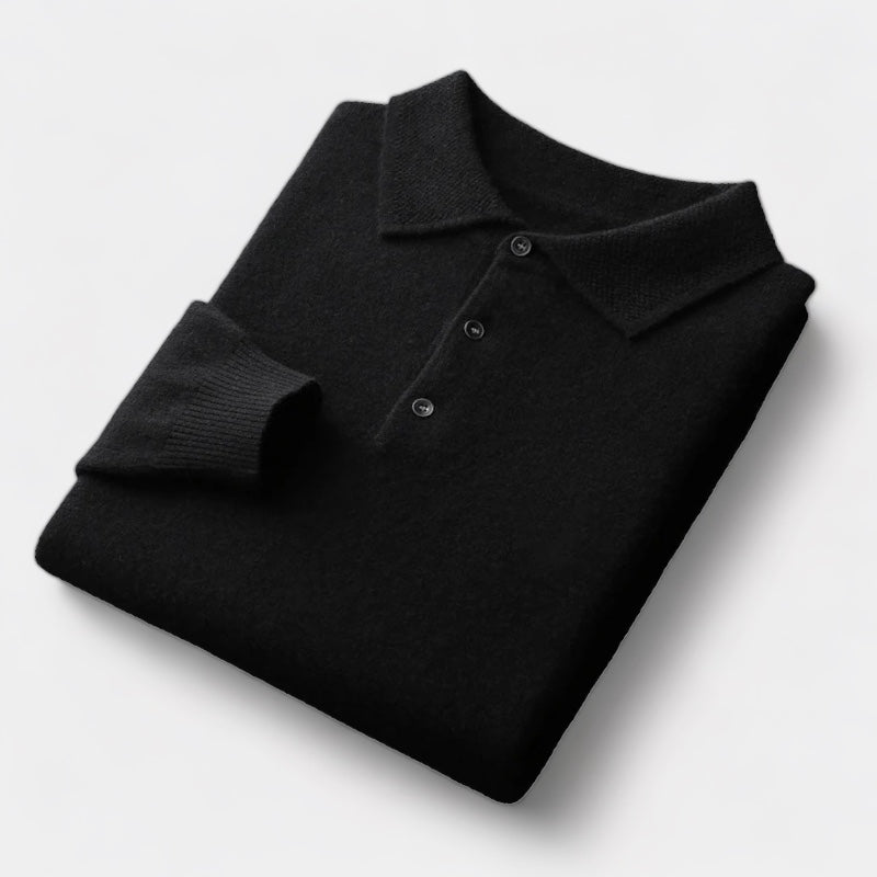 Classic Men's Wool Polo Shirt - Soft & Stylish - BritishElegance