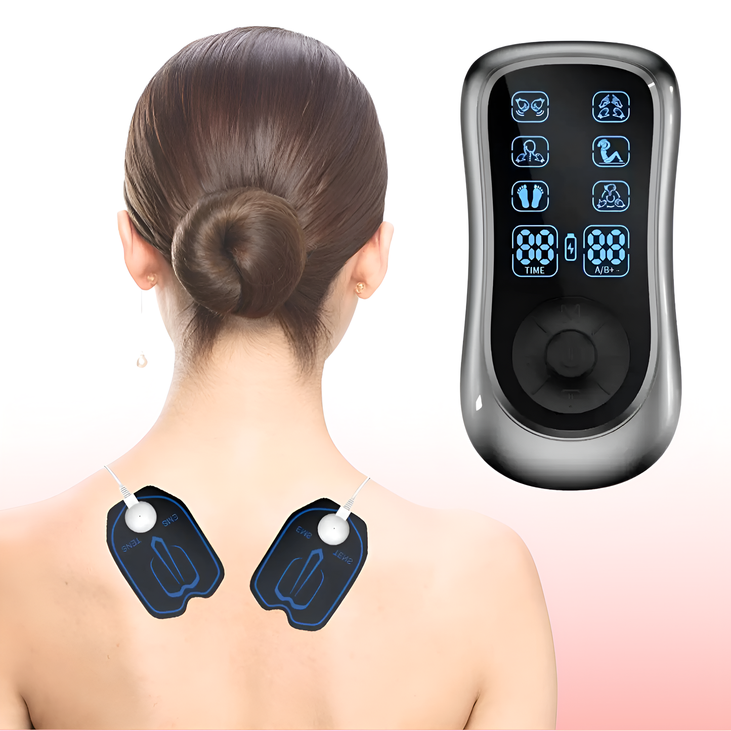 Compact Electronic Muscle Pain Relief Massager Device - BritishElegance