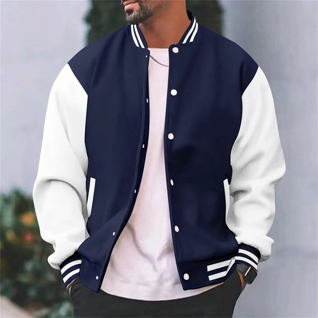 Stylish Men's Retro Varsity Jacket