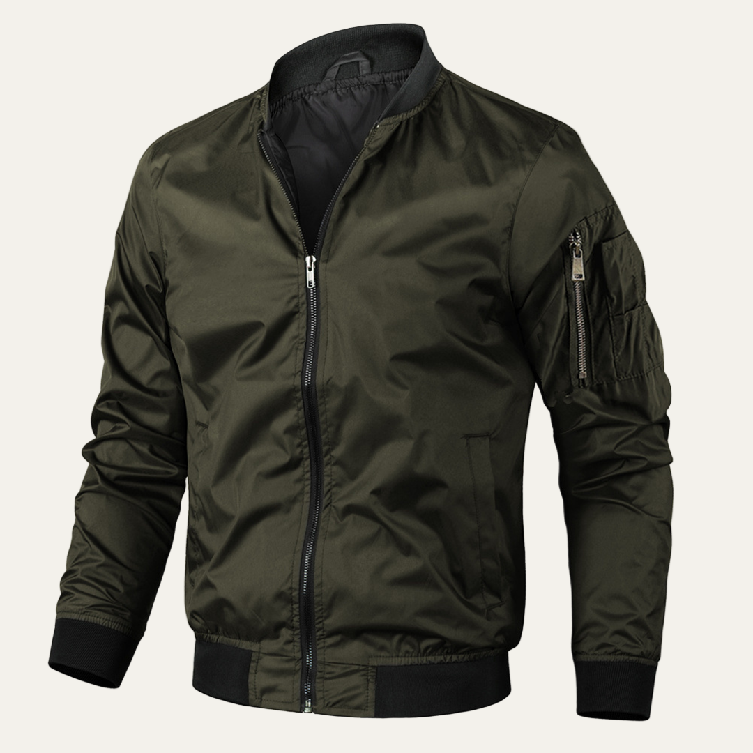 Men’s Classic Full Zip Bomber Jacket
