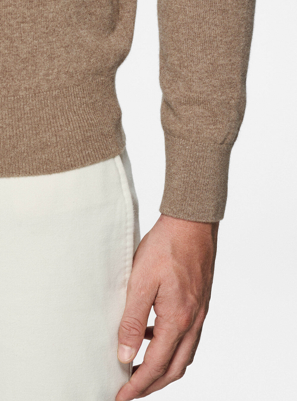 Joseph - Slim Fit Khaki Knit Jumper Men