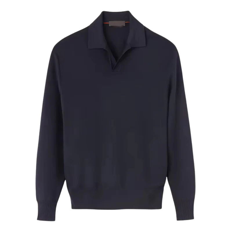 Knit Polo Shirt - Relaxed Fit & Easy Full Arm Movement
