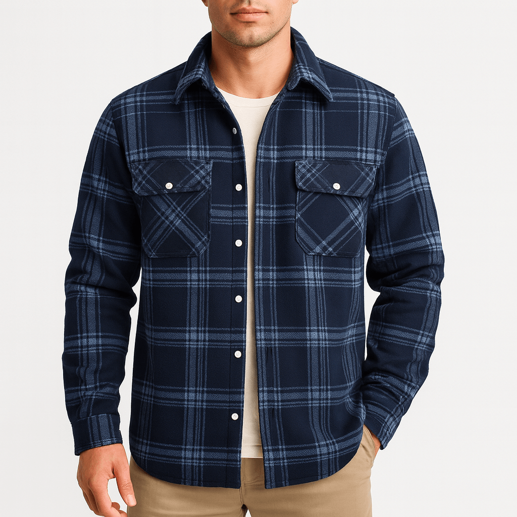 Checked Bomber Jacket