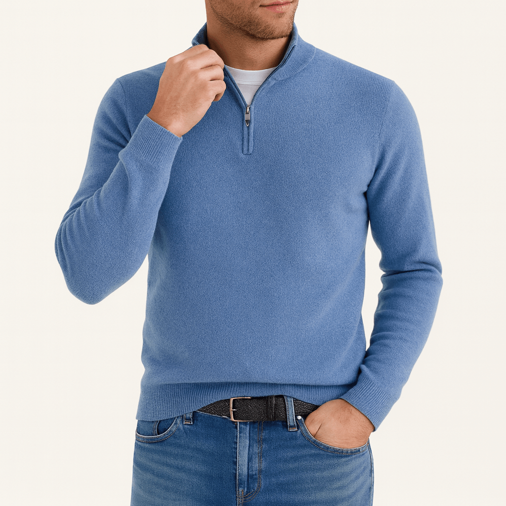 Full-Zip Knit Sweater