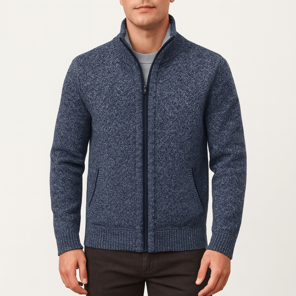 Knitted Zip Cardigan