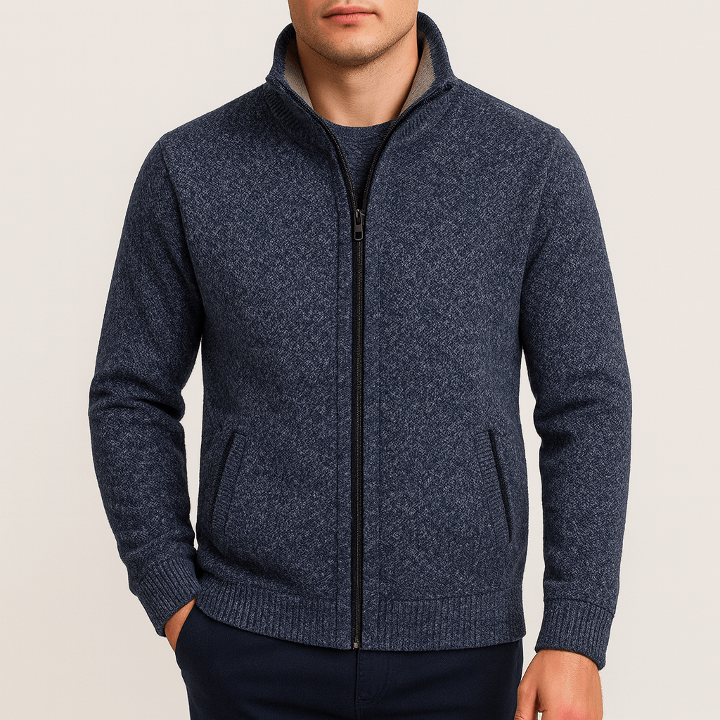 Knitted Zip Cardigan