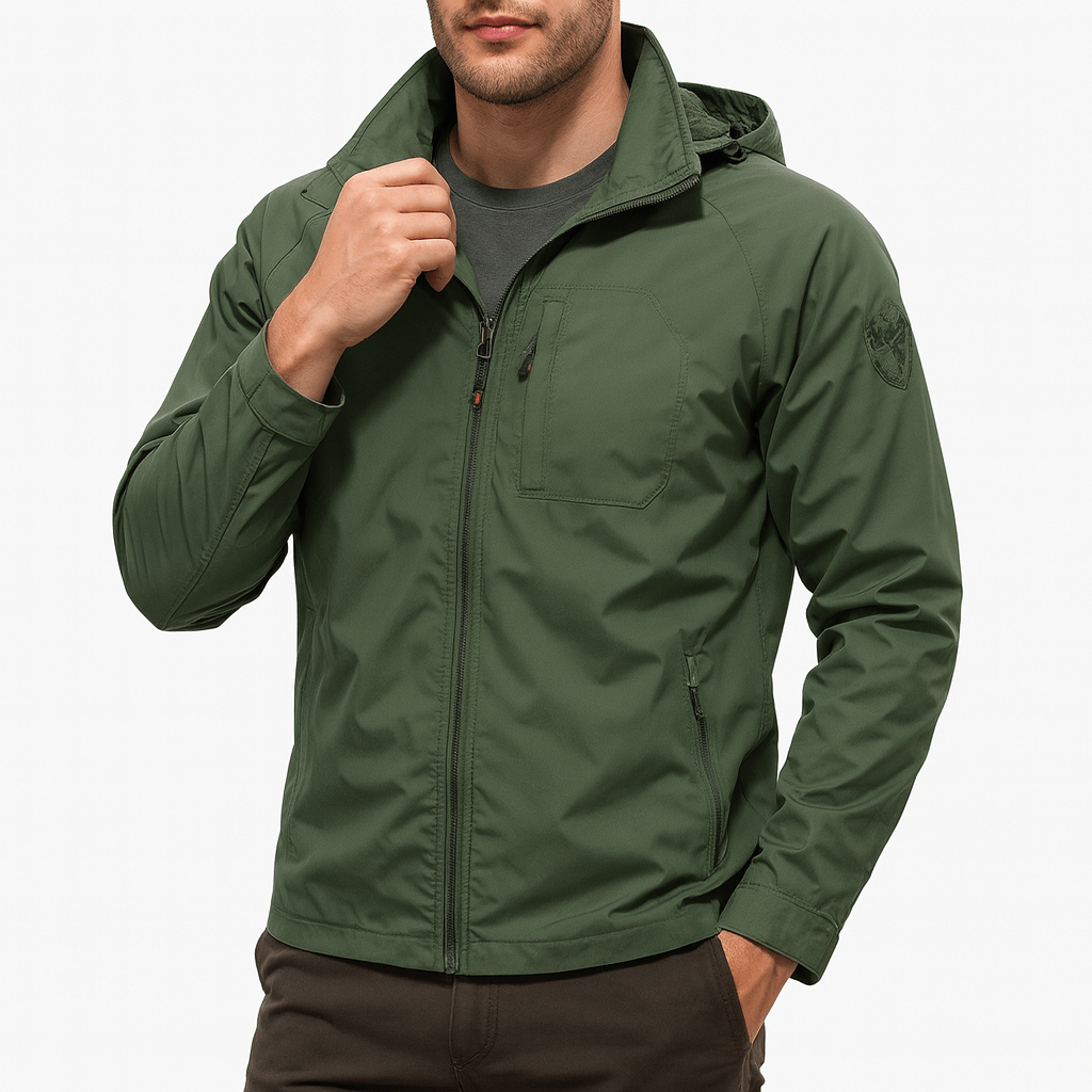 Nylon Hooded Jacket