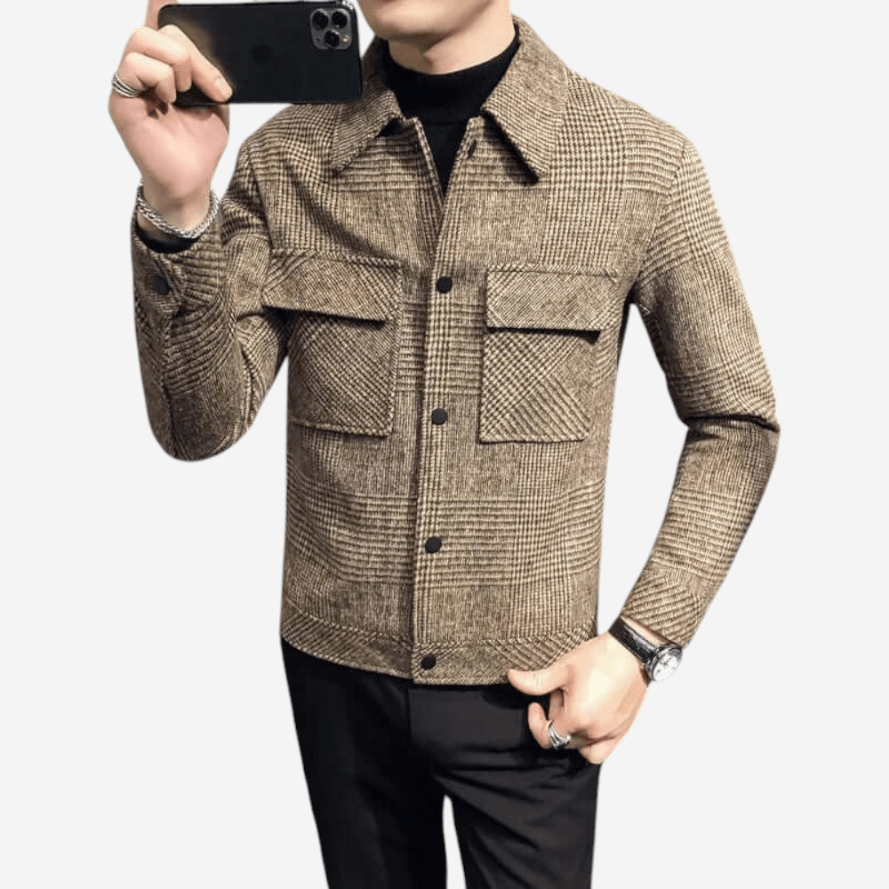 Plaid Wool Jacket