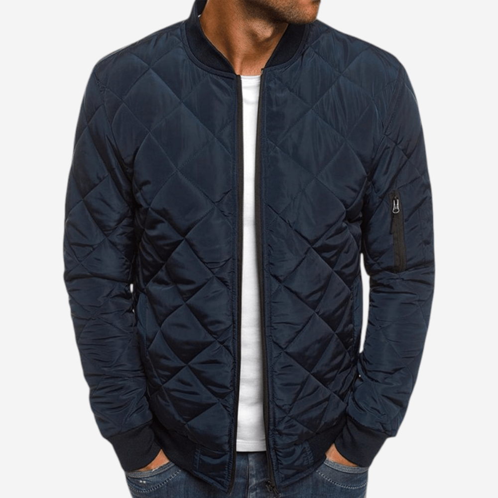 Quilted Bomber Jacket