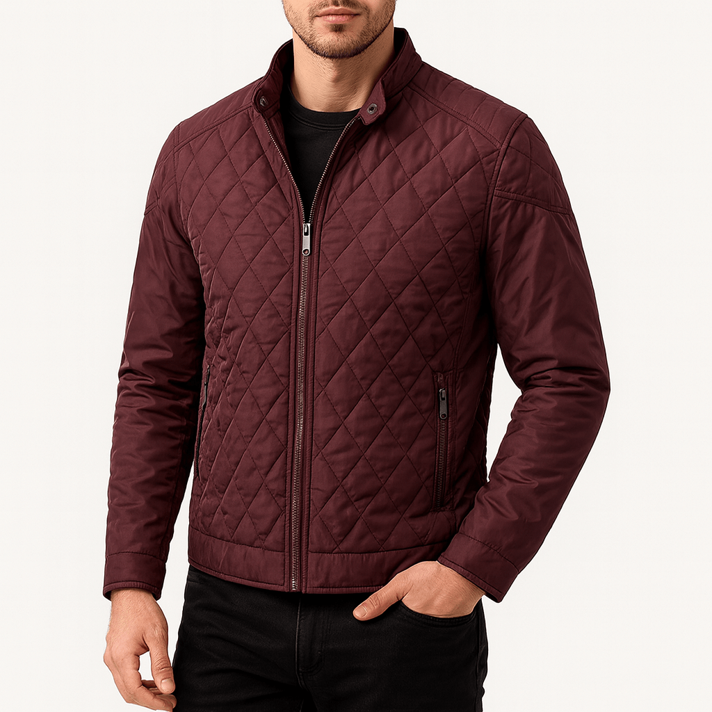 Quilted Bomber Jacket