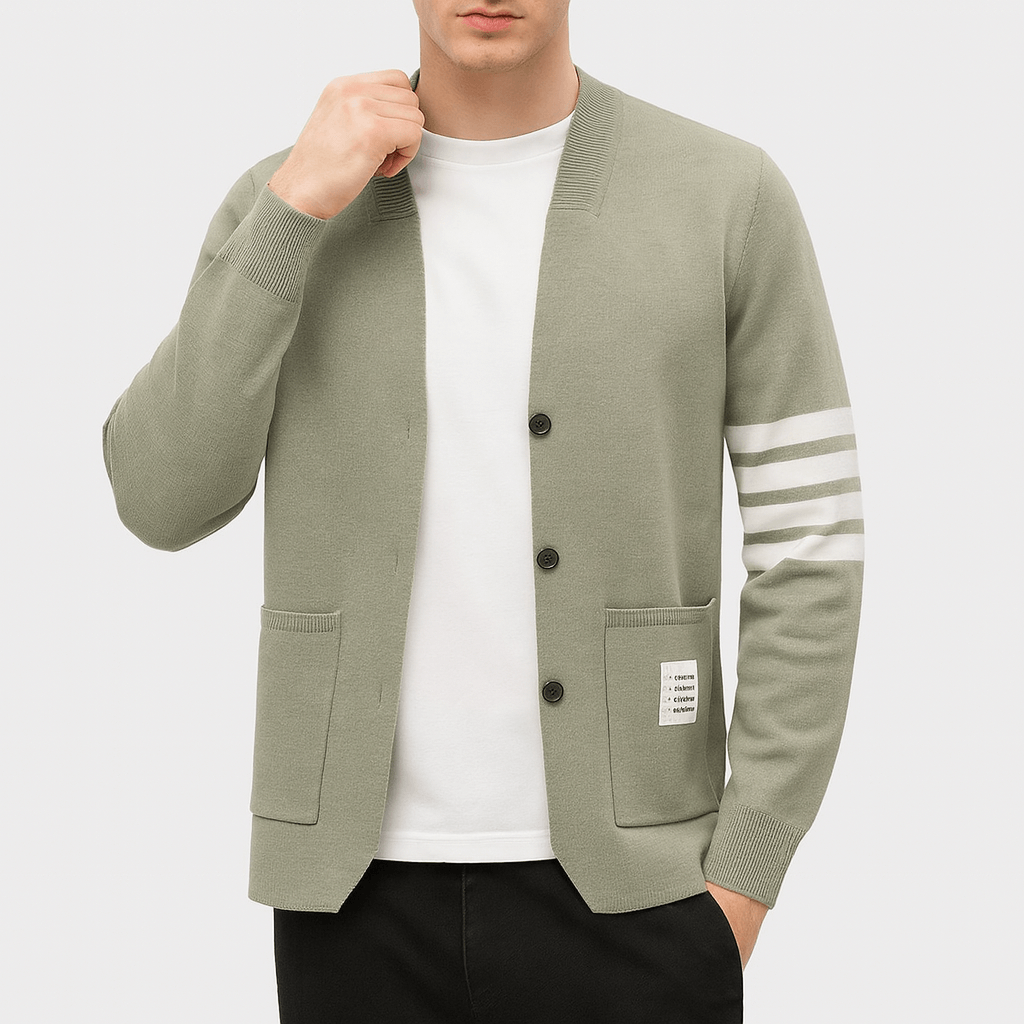 Stripe Knit Cardigan