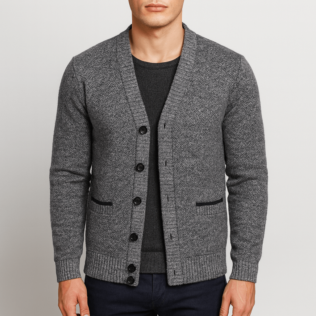 V-Neck Button Cardigan Vest