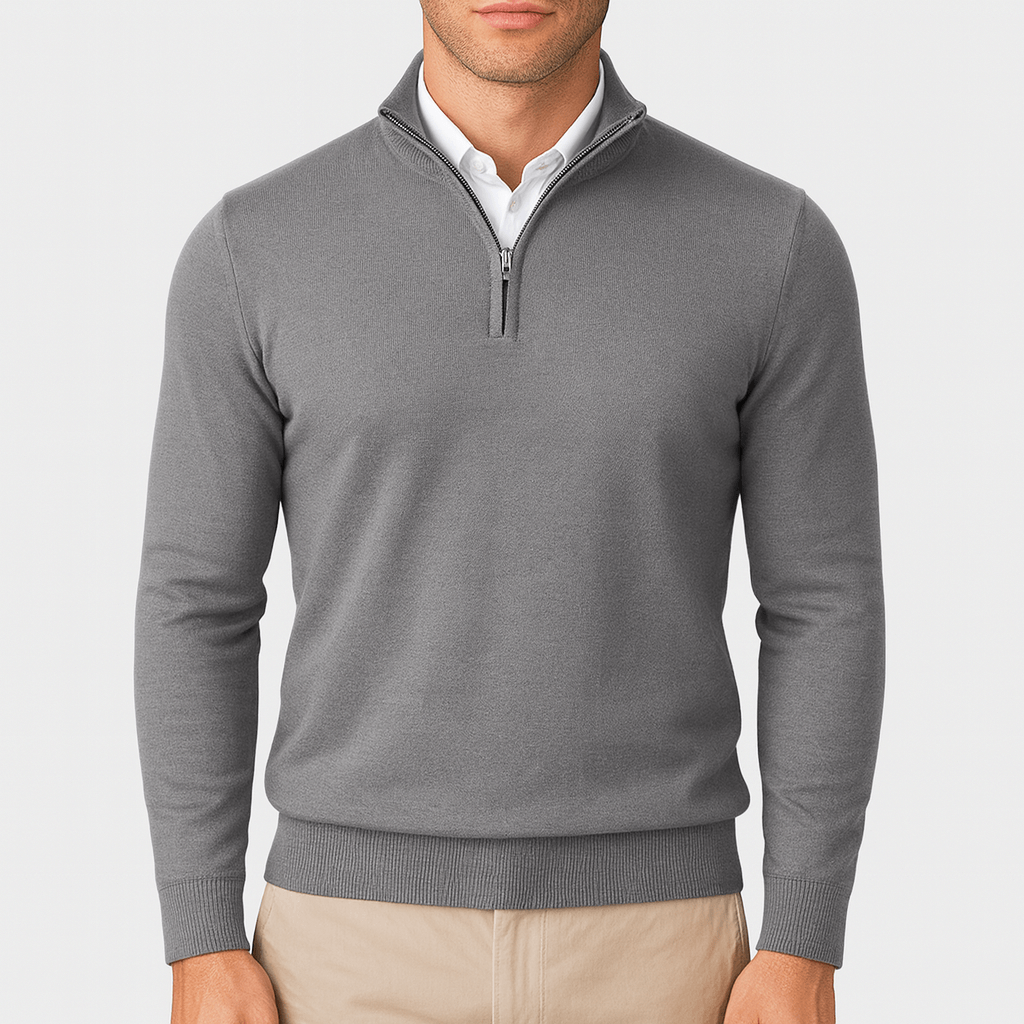 Zip Collar Pullover