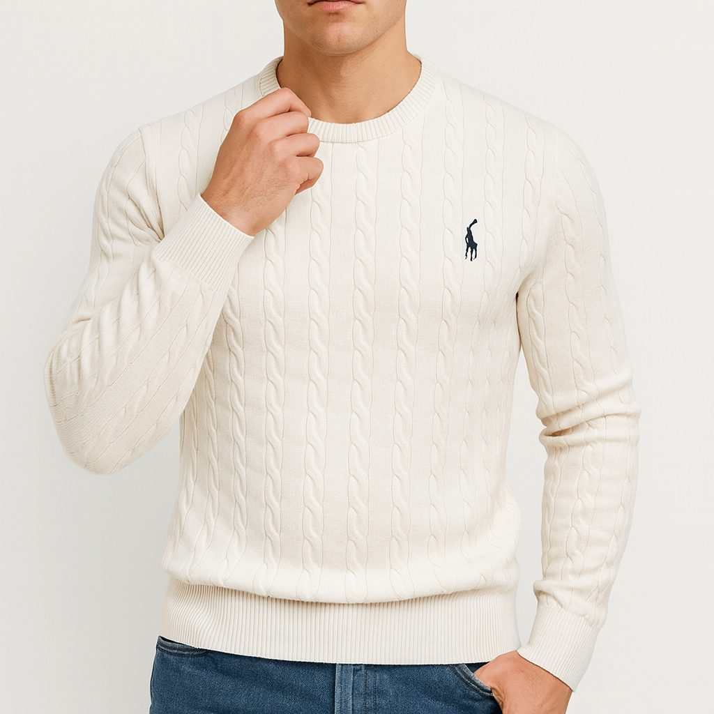 Men’s Cotton Deer Logo Sweater