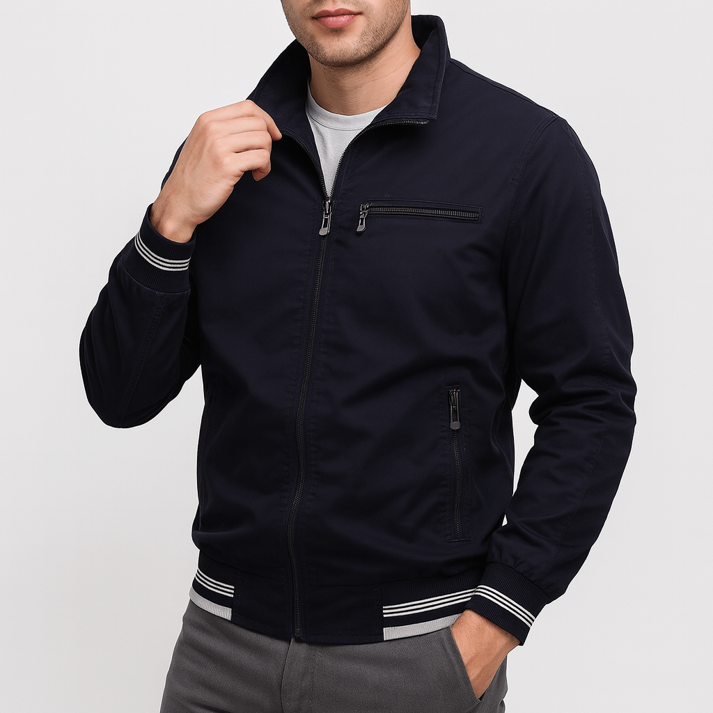 Men’s Casual Cotton Zip Jacket