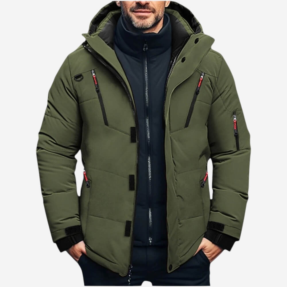 Men’s Warm Hooded Winter Puffer Jacket