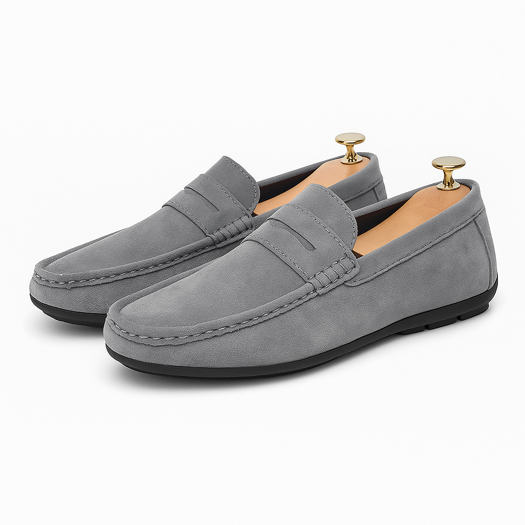 Men’s Soft Leather Slip-On Loafers