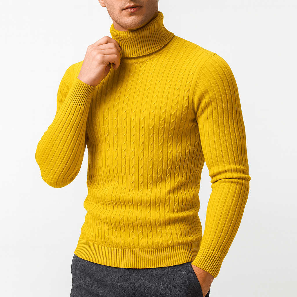 Men’s Thick Turtleneck Knitted Sweater