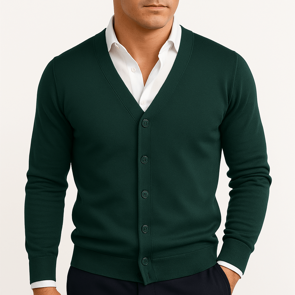 Men’s Slim Fit V-Neck Cardigan