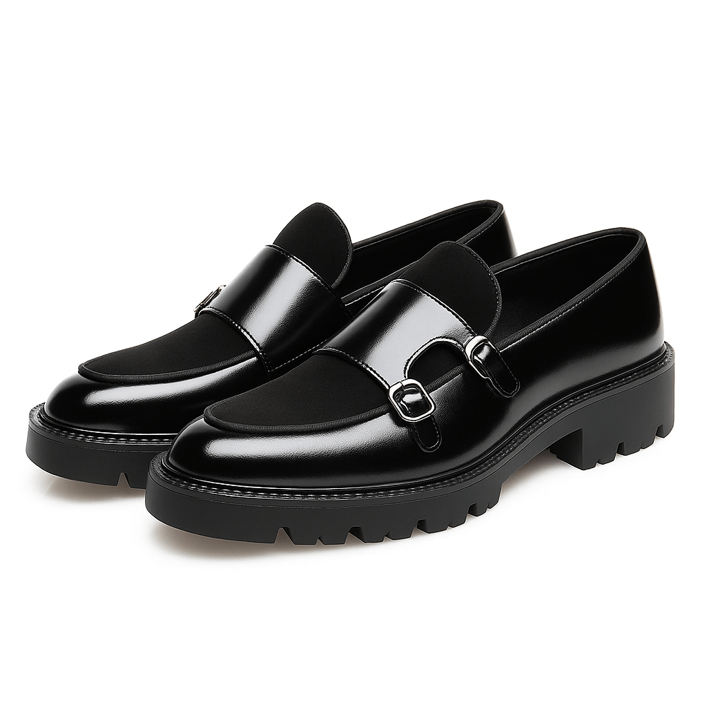 Men’s Chunky Monk Strap Loafers