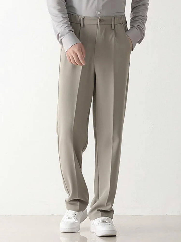 Men's Slim Fit Formal Trousers with Narrow Leg