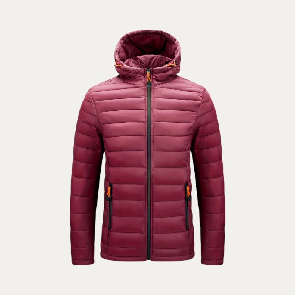 Men’s Sporty Lightweight Hooded Puffer