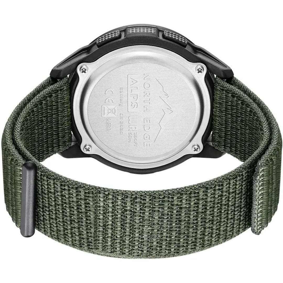 Lightweight Waterproof Adventure Watch with Carbon Fiber Design, GPS, Heart Rate Monitor, and Compass