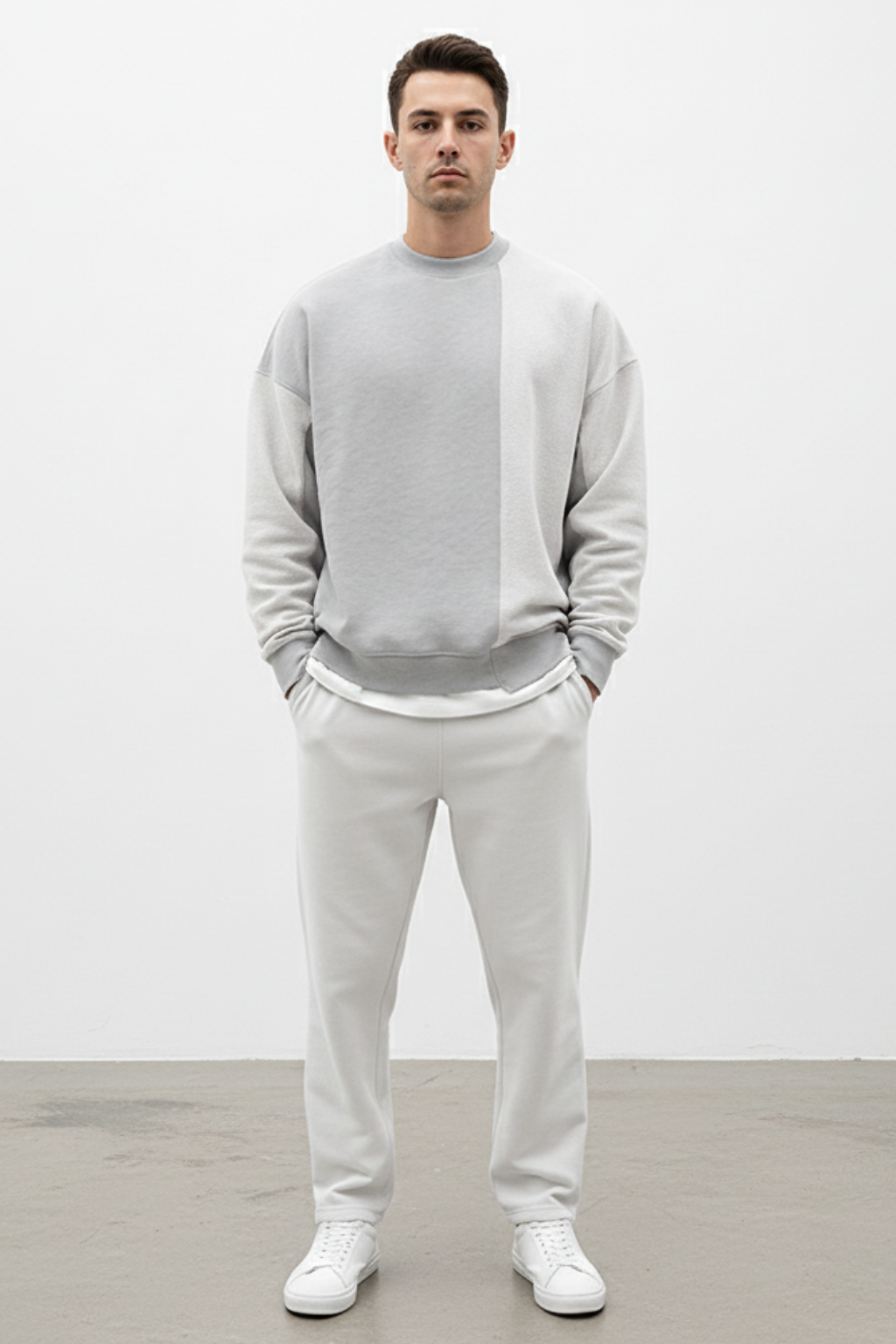 Men’s Loose Fit Round Neck Sweater