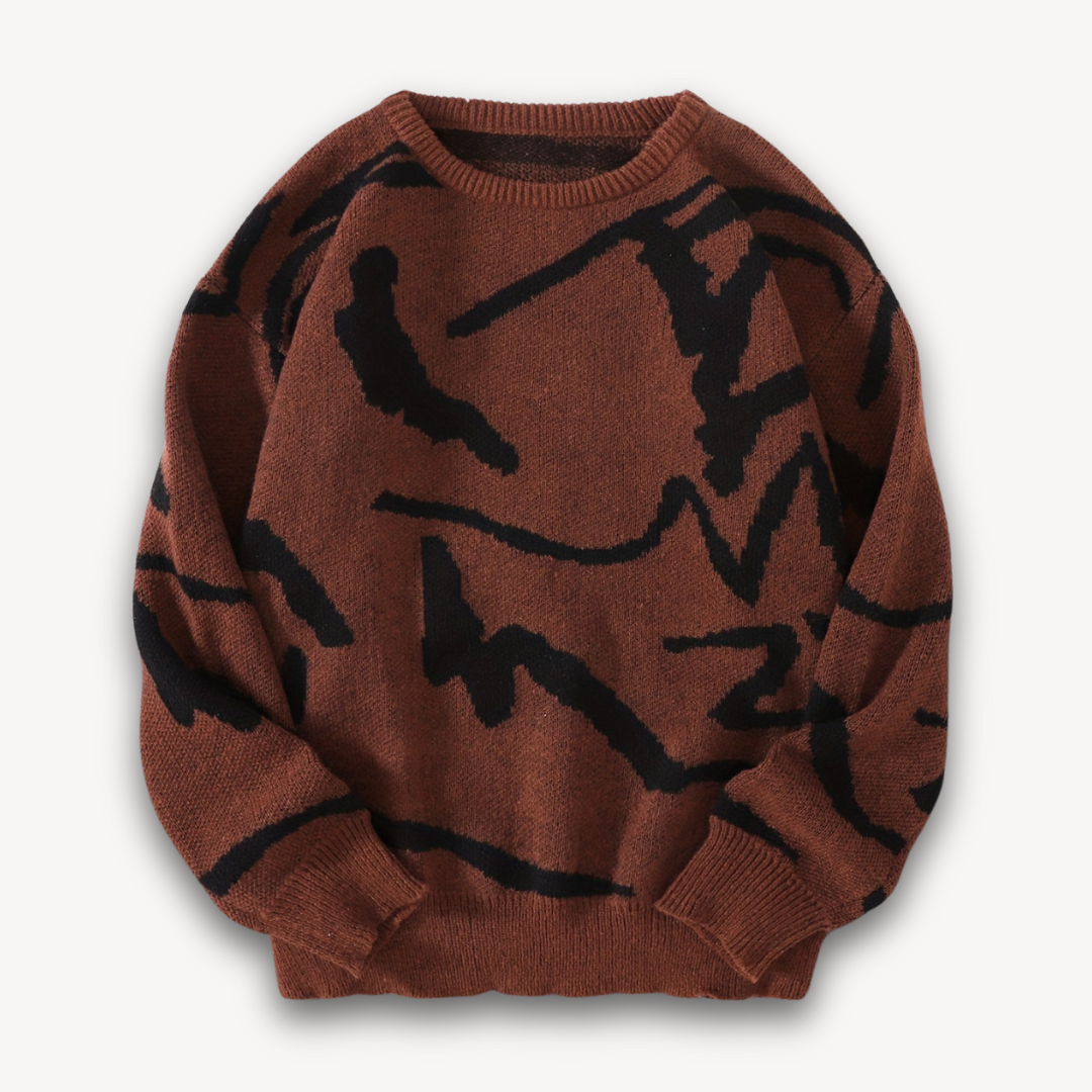 Men’s Bold Graphic Crewneck Sweater