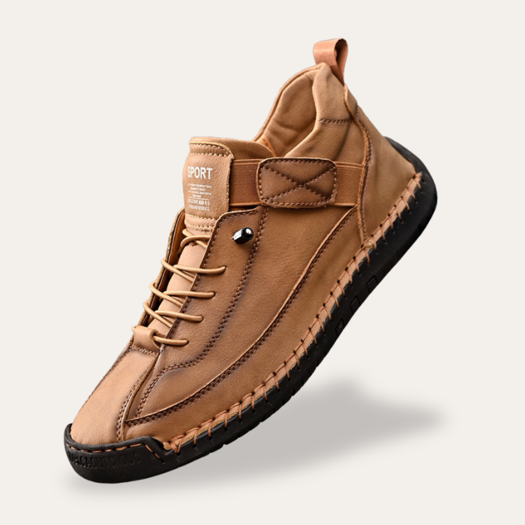 Men’s Distressed Mid-Top Moc Sneakers