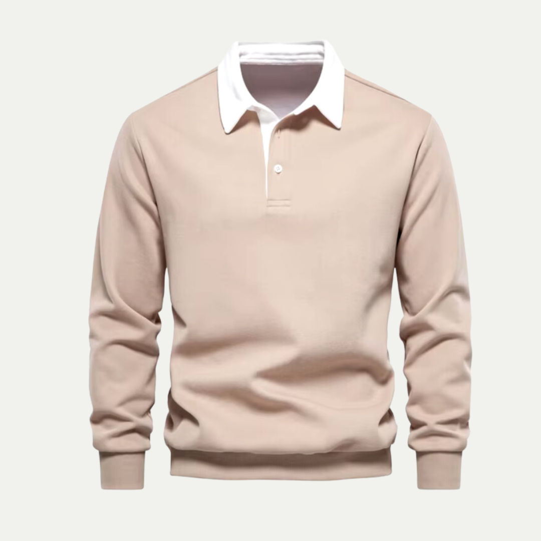 Men’s Classic Contrast-Collar Shirt
