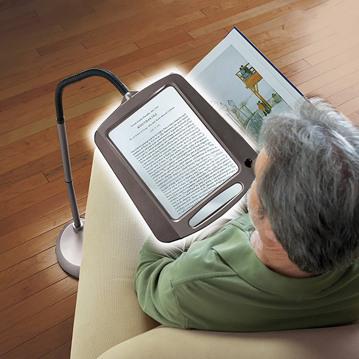 Bright Large LED 3X Magnifying Glass Floor Lamp